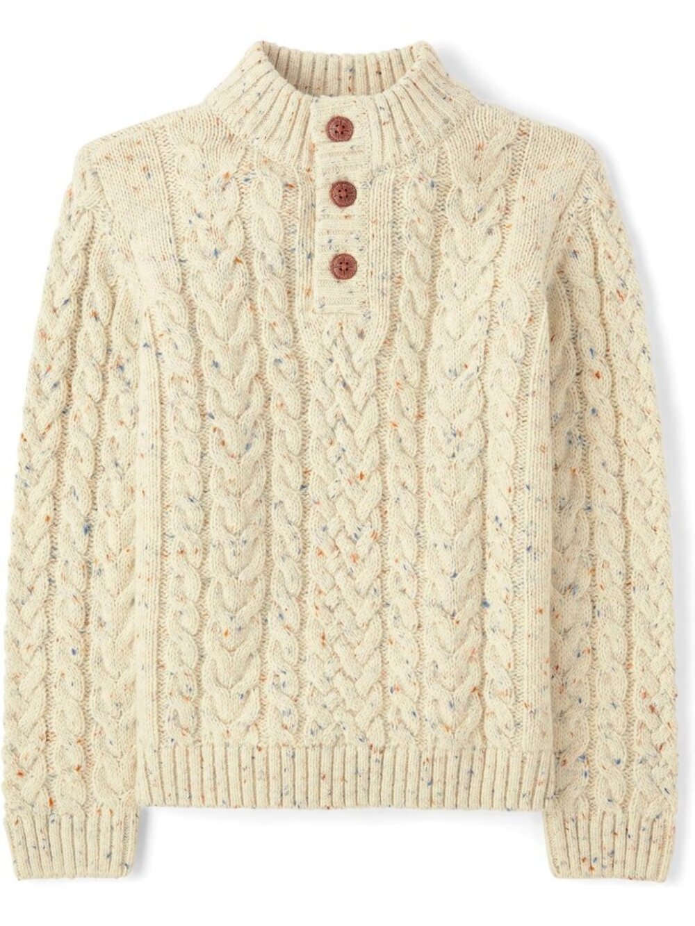 Cozy Cable Knit Mock Neck Sweater for Boys & Toddlers - Perfect for Fall/Winter